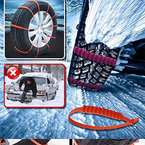 Повторно употребливи анти-снежни ланци на автомобил, универзален синџир на снежни гуми за автомобил SUV, анти-лизгачки снежни ланци, снежни