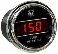 Мерач на притисок на горивото за Кенворт 2005 или претходен - Bezel: Chrome - LED боја: црвена - PSI опсег: 0-300 psi