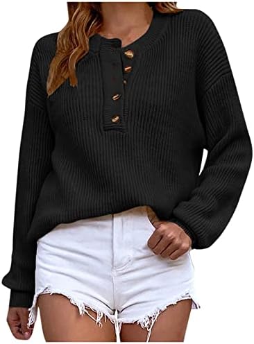 Udенски џемпери за пуловер на UODSVP, обична мода 2022 година со долг ракав плетење цврста боја џемпер врвот