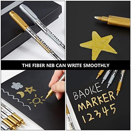 Пенка за Nuobesty за картички кои пишуваат црни маркери пластични преносни занаети пенкала карпи Училишни рок алатки DIY уметнички