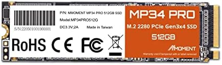 MMOMent NVME M.2 2280 PCIE Gen 3x4, Solid State Drive Intern SSD