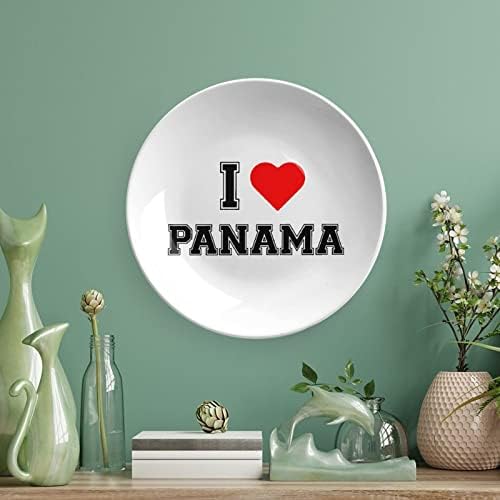 Ја сакам панама гроздобер коска Кина Декоративна чинија со приказ Слатка за кутии за подароци за подароци