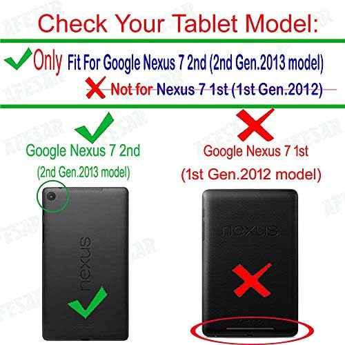 KueSn Google Nexus 7 2 -ри кожен торбичка со STAND - FIST за 2013 година Објавување на Google Nexus 7 таблет кутија