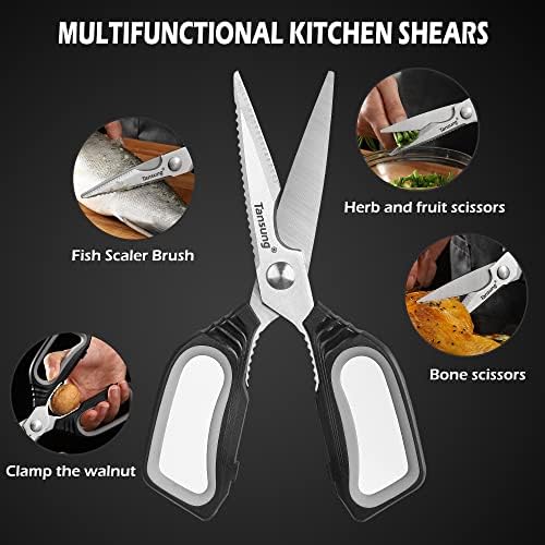Кујнски ножици, ножици за кујнски ножици за кујни, безбедна храна за миење садови, повеќенаменски ножици од не'рѓосувачки челик ножици