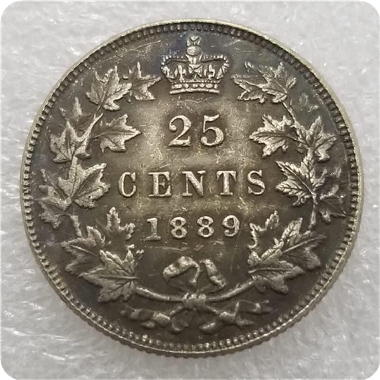 Антички Занаети Канада 1875, 1880, 1889, 1893 Канада 25 Центи Сребрени Долари