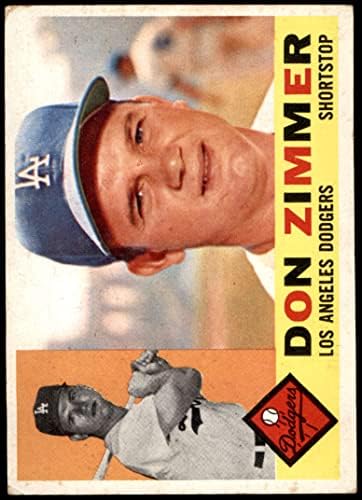 1960 Топпс 47 Дон Зимер Лос Анџелес Доџерс Дин картички 2 - Добри Доџерс
