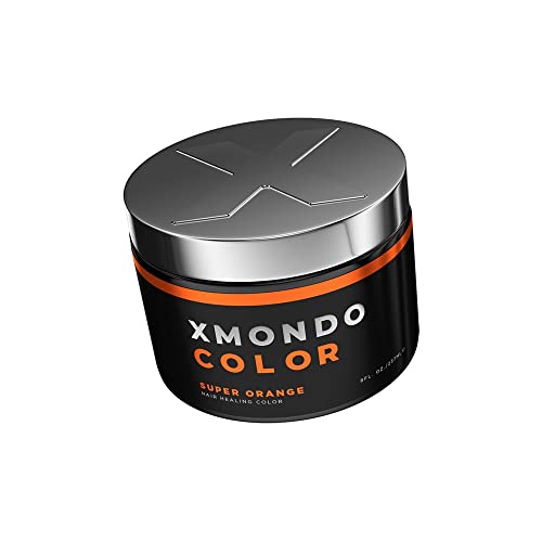 XMONDO Боја Супер Портокалова Коса Лекување Полутрајна Боја-Веганска Формула Со Хијалуронска Киселина За Задржување На Влагата,