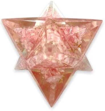 Духовен елемент Кристал Оргон Меркаба Starвезда за лекување на Реики, медитација, балансирање на заземјувањето за усогласување