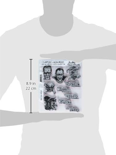 Печати Анонимни CMS307 Тим Холц се држат марки 7 x8.5 -Монструозен
