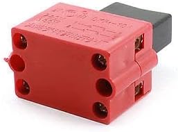 AC 220V 380V 10A DPST 2NC моментален прекинувач црвен за електрична алатка за вежбање