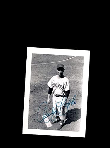 Енди Пафко ЈСА Коа потпиша гроздобер 4х5 1950 година во Чикаго КУБС Оригинален фото -автограм