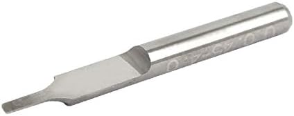 X-gree 1/8-inchx1.2mmx4mm директно жлеб за гравура CNC за гравура за PCB дрво акрилен бакар (Broca de Grabado CNC recta de 1/8 inchx1.2mmx4mm