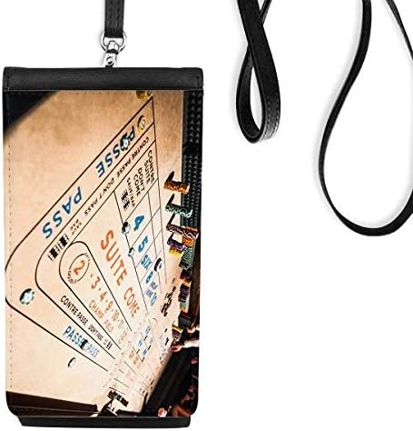 Чип коцкање игра фото телефонска чанта чанта што виси мобилна торбичка црн џеб
