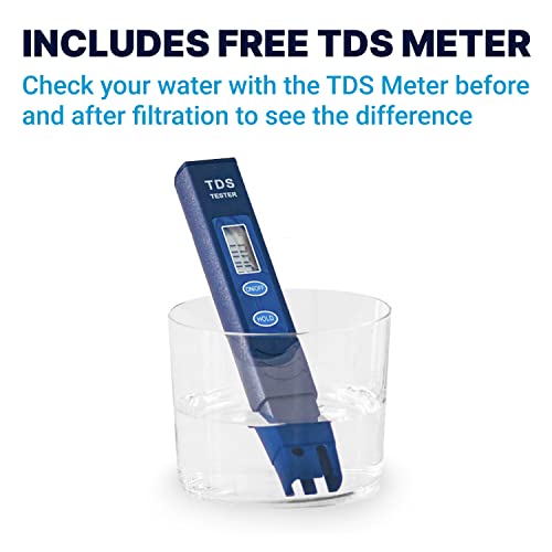 Нулта вода 7-Чаша 5-Фаза Филтер за Вода Стомна 0 TDS за Подобрен Вкус На Вода Од Чешма-NSF Сертифициран За Намалување На Олово, Хром И PFOA/PFOS