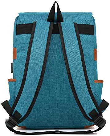 Лизаида Менедез Гроздобер лаптоп ранец за жени, унисекс случајни пакети, ранец на колеџ со порта за полнење USB