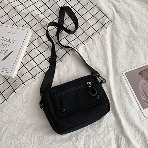 Гуангјуан Нови Чанти, Женски Еднобојни Обични Торби За Торби На Отворено Платно Чанта Патент Торба За Рамо