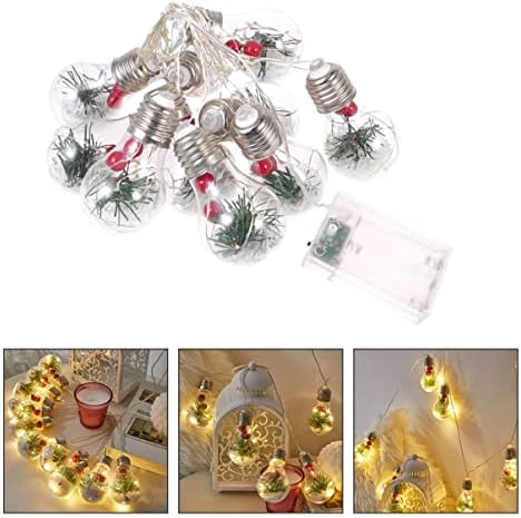 Homoyoyo 3 парчиња предводени од сијалица за новогодишна сијалица, светла светла светла сијалички светилки Божиќна сијалица