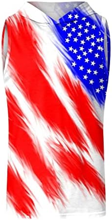 4-ти јули резервоарот за мажите новини 3Д печатено тренингот Американски резервоар за американско знаме Топ бодибилдинг без ракави маица