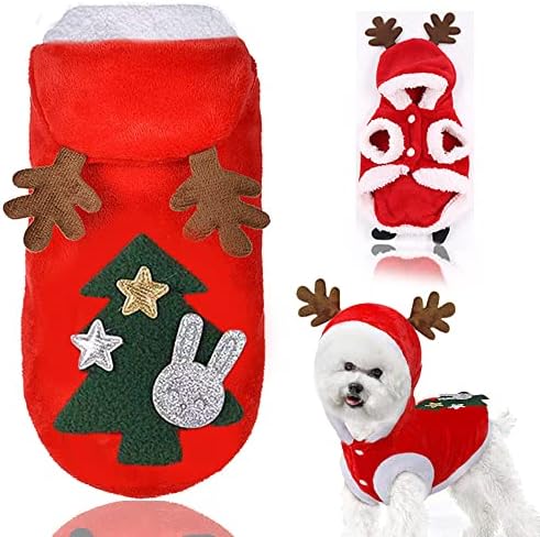 Облека за домашно милениче кучиња топло руно куче худи џемпер Божиќна облека костум елк Божиќна облека 3Д дизајниран за кутре