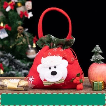 АДУРО Божиќ Јаболко Подарок Кутија Мир Подарок Торба Бонбони Мали Подарок Торба Декорација