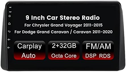 Андроид 10 Автомобил Радио Стерео За Доџ Гранд Караван 2011-2020, Биорун 9 Окта Јадро Вграден безжичен Карплеј Андроид Авто