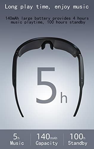Bluetooth Паметни Очила Полнење Отворено Уво Аудио Коска Спроводливост Музика Повик Мажи Жени Аудио Очила Отворено Камера Возење