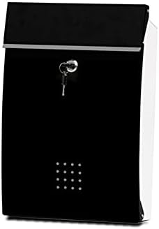SXNBH Wallид монтиран метално поштенско сандаче стан PO кутија со клучеви анти-кавга за складирање на отворено кутија за кутии за украсување