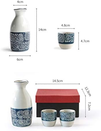Стакло стакло кабилок стаклени комплети 1 сет на јапонски стил чаши за тенџере Поставете керамика заради служење сет традиционално раскошно