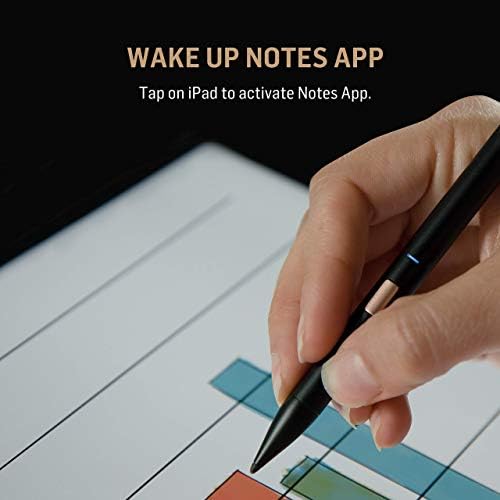 Adonit Note NC Stylus Pen за пишување/цртање со отфрлање на дланка, активен молив компатибилен со iPad Air 4/3rd Gen, iPad Mini 6/5 -ти
