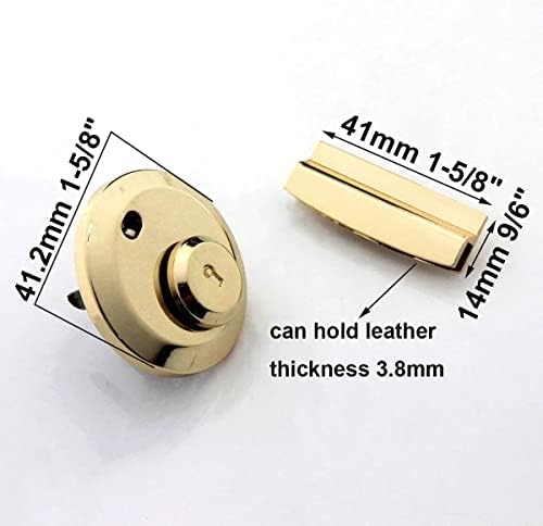 FZZDP метална завртка за заклучување на заклучување на заклучување делови за затворање на чанти за рамената торба чанта чанта хардвер додатоци