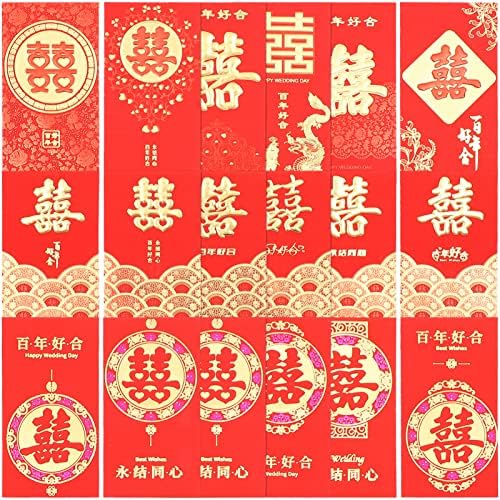 Јардве 30 парчиња Кинески Црвени Пакети Нова Година Среќни Пари Џебови Хонгбао Зајак Година Црвени Пликови Пакети Пари Пликови