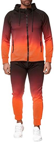 IOPQO меморија пена лизгање на есенска маичка за џемпери Менс поставува боење на спортски панталони костуми од патент за панталони со