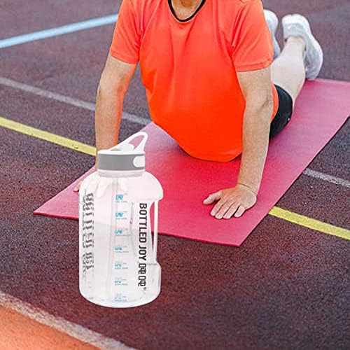 Clispeed 1 сет на БПА бесплатен воден бокал со слама големо шише со вода за отворено фитнес мотивационо