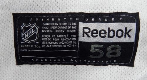 Игра во Yorkујорк Ренџерс користеше бела практика Jerseyерси Рибок NHL 58 DP31317 - Игра користена дресови во NHL