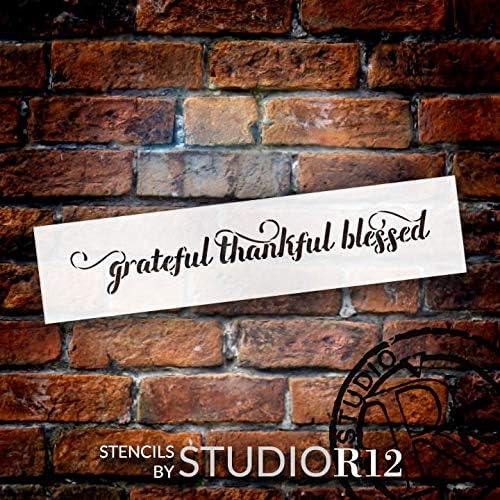 Благодарен благодарен благословен - Елегантно скрипта - STCL1829 - од Sudior12…