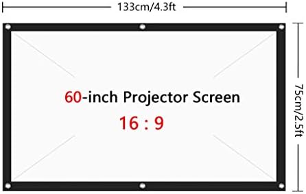 LMMDDP 16: 9 целосен екран на проекторот Дома кино 60/72/84/100/120/150 Екран на проектор на отворено KTV