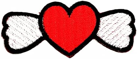 Кленплус 3 парчиња. Љубов Цртан Филм Лепенка Летање црвено Срце Симпатична Налепница Занаетчиски Закрпи САМ Везена Апликација Шие