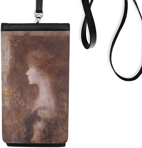 Nocturnes No.3 XJJ Масло за сликање Телефон Телефон Паричник чанта што виси мобилна торбичка црн џеб