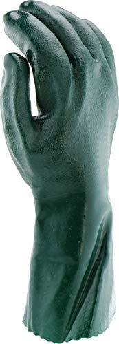 Вест Честер 14014 14 ин. ПВЦ обложени нараквици - зелени, големи, нараквици за безбедност на работа со манжетна со меки, мека дрес