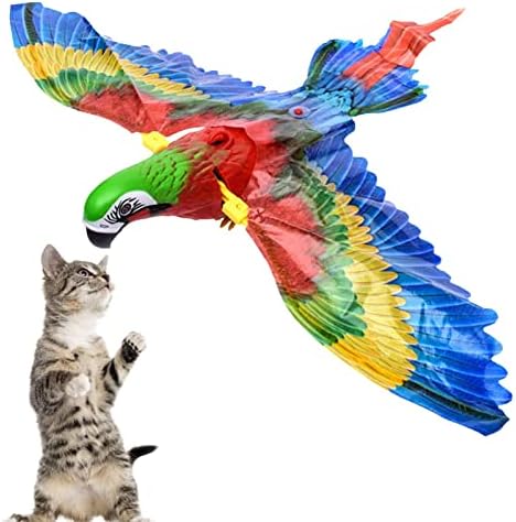 Besokuse Bird играчки за мачки, симулациска интерактивна играчка со птици за мачки за затворени мачки, автоматски висички орел