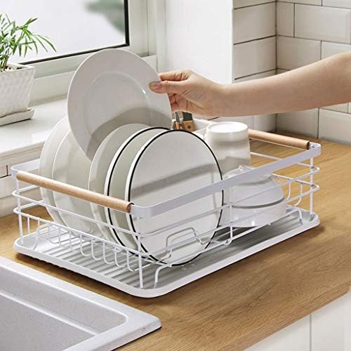 SDGH Бело решетка за садови - Метална сад за мијалник за домаќинство, сад за чинија за чување решетки за складирање на решетки