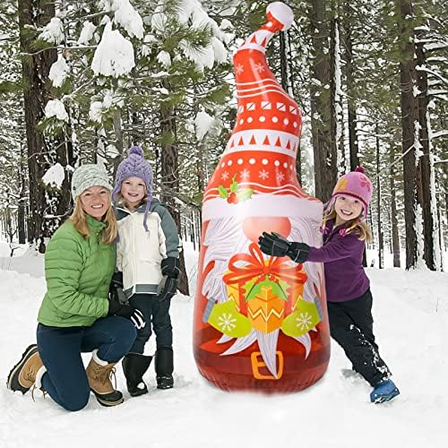 5-ти Божиќни надувувања gnome на отворено украси- Божиќен излив gnome tumbler за Божиќ во затворен затворен дворски украси Нова година
