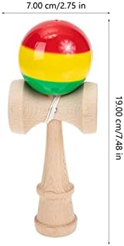 Clispeed дрвена Кендама играчка интерактивна Нова Кендама спортска играчка Смешна топчести игри за затворено патување на отворено