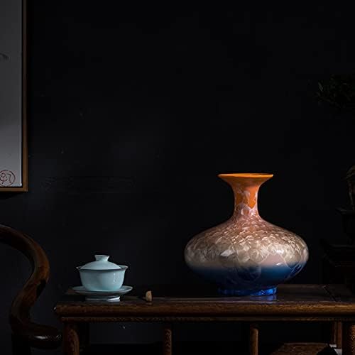 WODMB вазна рачно изработена кристална глазура вазна модерна мода нова кинеска домашна дневна соба декорација керамички украси Божиќна декорација