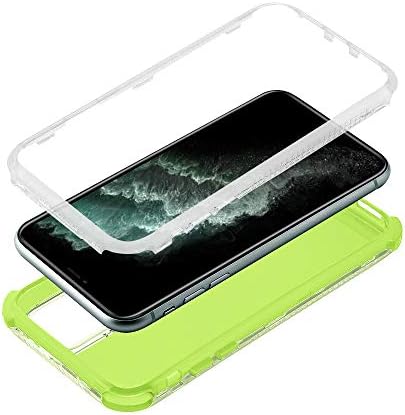 Оморо за Iphone 12 Pro Max Clear Случај, Неонски Бои Три Издржливи Слоеви Солиден Тенок Флексибилен Tpu Анти-Капка Засилени Агли Шок-Отпорен