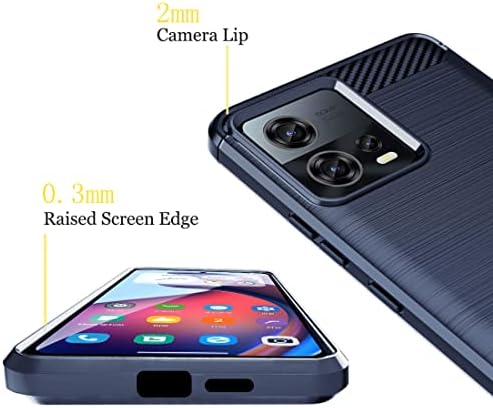 Dzxoui За Motorola Moto S30 Pro Случај/Motorola Moto Edge 30 Фузија Случај Со 2 Парчиња Заштитник На Екранот Тенок Тенок Гумен Отпорен