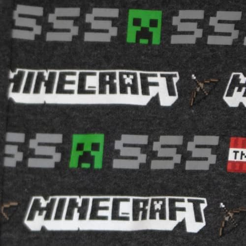 Minecraft Ползавец Момчиња 3-Парче Пакет Во Собата, Поштенски Мода Дуксер, Краток Ракав Маица, И Џогер Sweatpants