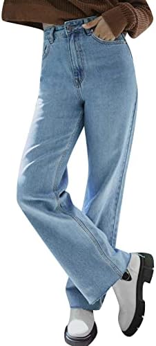 Прекрасни фармерки за медицински сестри за тинејџери трендовски баги, женски високи половини од тексас фармерки обични буги панталони y2k мода