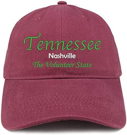 Трендовски продавница за облека Тенеси Нешвил извезена мека круна четкана памучна капа