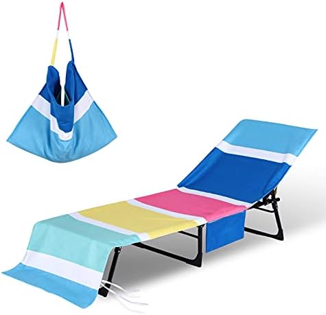 Thovsmoon Beach Lounge Chooty Cover Cover, мек микрофибер чајл салон за пешкир за внатрешни места за внатрешни работи на базени